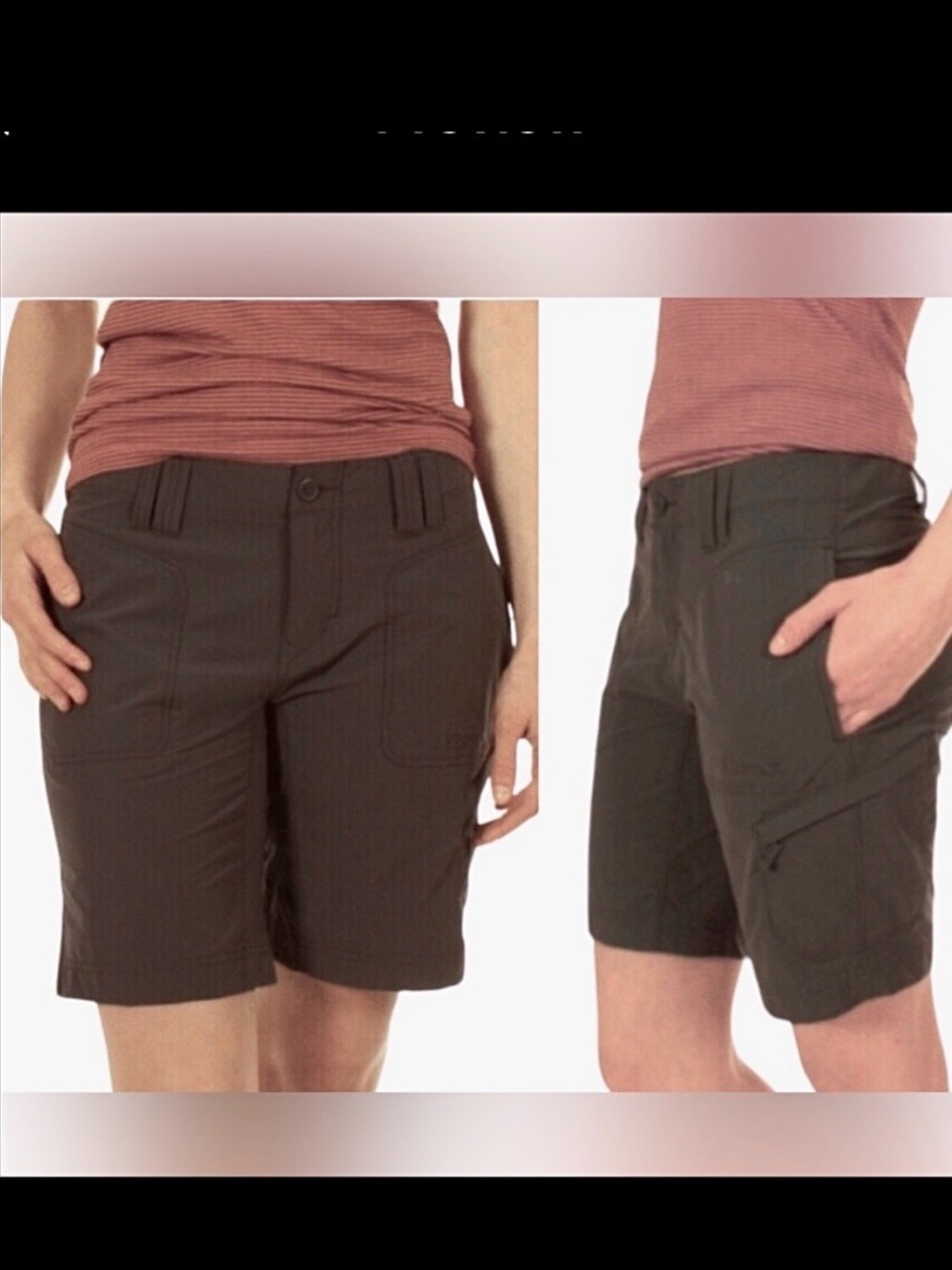 NWOT Marmot Gray Nylon Outdoor Hiking Cargo Shorts Women's Size 6